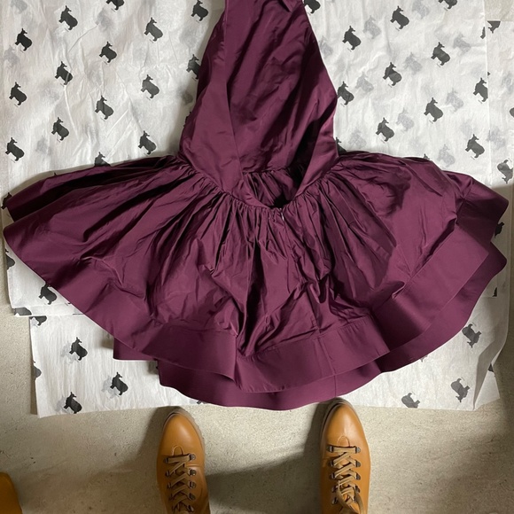 Pema Backless Cocktail Party Dress in Eggplant by VAUTE - Picture 6 of 6